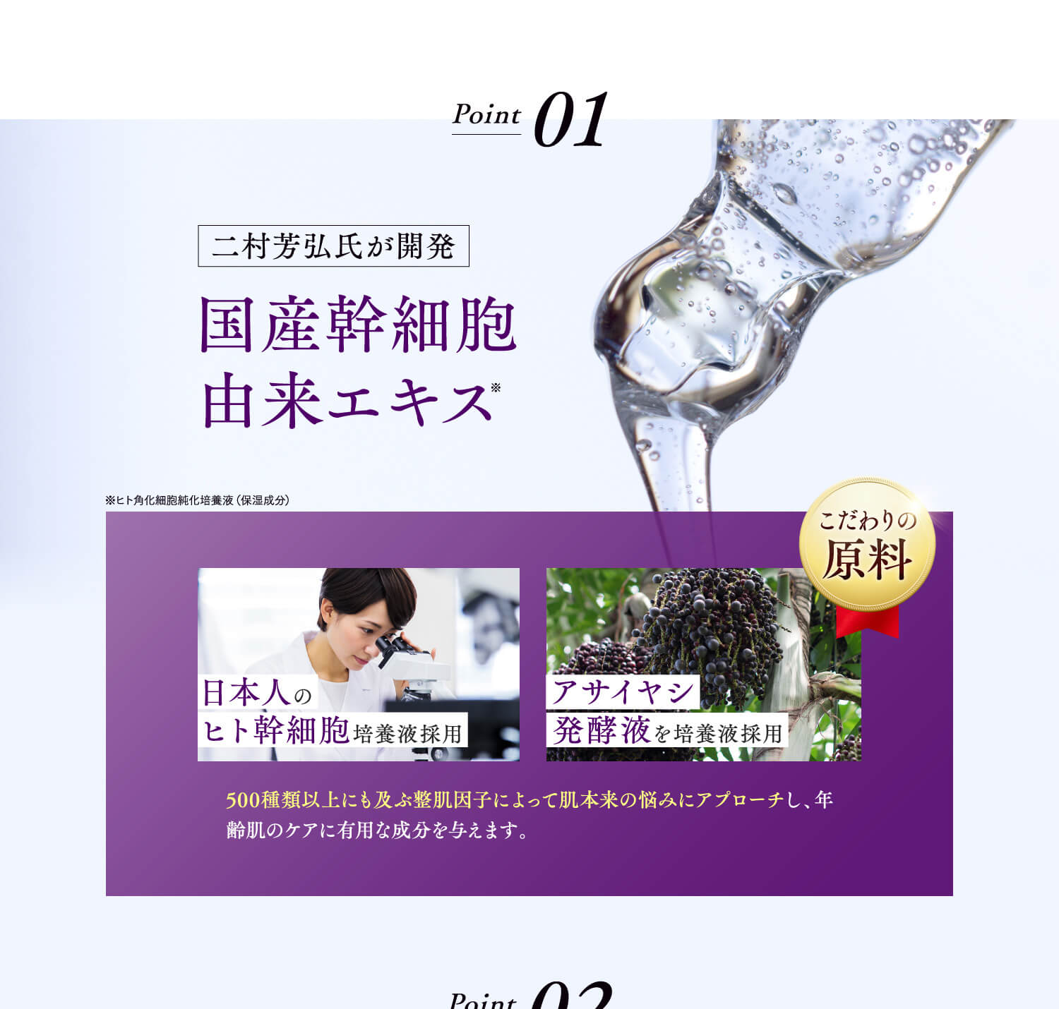 RECELLAN POINT01 二村博士が開発 国産ヒト型幹細胞由来エキス