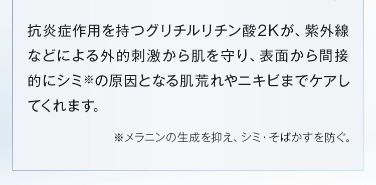 肌荒れやニキビまでケアしてくれます